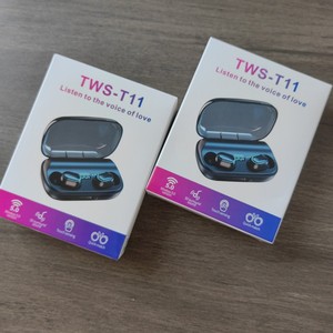 Auricolari TWS <span class=keywords><strong>T11</strong></span> Personalizzati In-Ear per Gaming e Sport, Stereo Wireless 5.4, Display Digitale, Indicatore Batteria, ANC, IPX6, Bassa Latenza - Product Image 4
