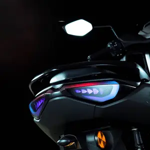 Lâmpada auxiliar de freio para motocicletas, acessórios para lâmpada traseira parada da licença para yamaha nmax2020