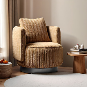 Luxury Rotatable Vanity Stool Yellow Snowflake Velvet Single Chair Makeup Chair For Bedroom <b>Dressing</b> <b>Table</b> - Product Image 1