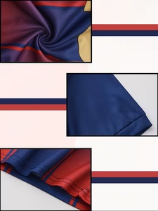 Maillot <span class=keywords><strong>de</strong></span> football Mickey personnalisé orange, rouge foncé, noir, écologique, anti-humidité, à manches courtes pour adulte avec motif drapeau - Product Image 2