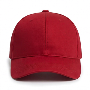 Gorra de Béisbol Unisex de Algodón Rojo, Estilo Casual, Ajustable, para las Cuatro Estaciones - Product Image 1