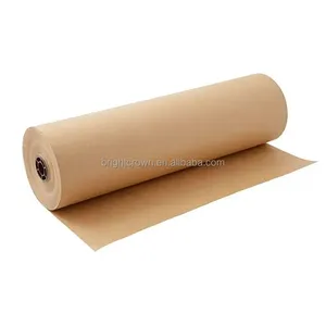 Baskı kullanımı için yüksek kaliteli bakire hamuru Kraft kağıt bardak PE kaplama Kraft kağıt rulo, pe rulo kağıt