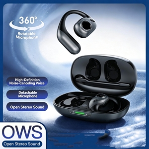 Auriculares Inalámbricos A8 OWS de Conducción Aérea, Auriculares Estéreo Abiertos con Micrófono Magnético Desmontable y Base de Carga de 500 mAh - Product Image 4