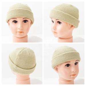 Cuff Beanie Newborn Customised Baby Beanie <b>Hat</b> with Autumn <b>Girl</b> Acrylic Character Pattern <b>Winter</b> Boys Toddler Unisex - Product Image 2