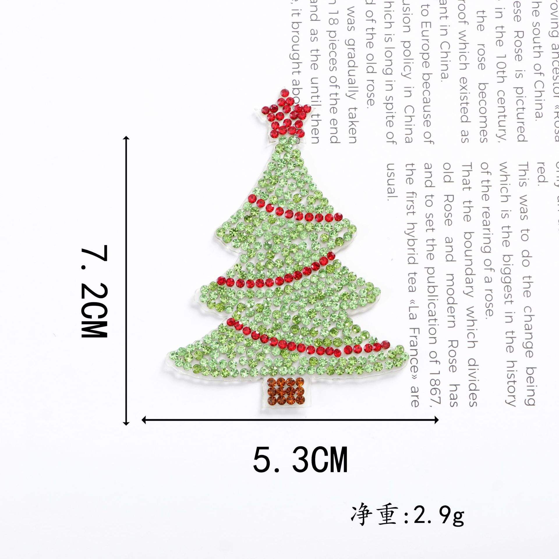 Colle autocollante pour sapin de Noël-vert