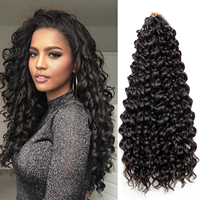 Tresses au crochet pré-bouclées avec pointes bouclées, extensions de cheveux 100% naturels, tresses au crochet naturelles et volumineuses