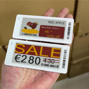 Minew Pantalla de tinta electrónica de 2,9 pulgadas con estante de papel ePaper WiFi sistema de etiquetado electrónico tienda e Paper Edge e-paper label Factory E Ink SPI - Product Image 1