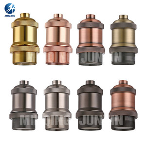 Socle à douille rétro Vintage Edison E27, Vintage, <span class=keywords><strong>pour</strong></span> ampoule Led, supports de <span class=keywords><strong>lampe</strong></span> en aluminium avec suspension E26, porte-<span class=keywords><strong>lampe</strong></span> halogène en métal - Product Image 2