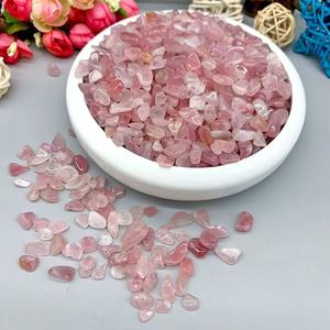 Vente en gros de copeaux de quartz rose de Madagascar polis, perles de pierres précieuses naturelles, gravier de cristal de guérison, Reiki, Feng Shui, respectueux de l'environnement - Product Image 2