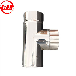 Système de <span class=keywords><strong>cheminée</strong></span> à mur unique à 90 degrés, connexion de tuyau en té pour flux, <span class=keywords><strong>cheminée</strong></span> - Product Image 5