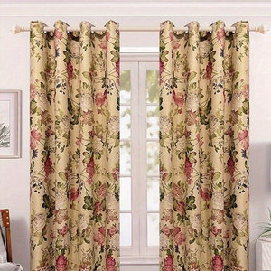 Rideaux imprimés botaniques style <span class=keywords><strong>jardin</strong></span> anglais, motifs floraux roses, voilages filtrants la lumière pour salon et chambre, vente en gros au mètre en rouleau - Product Image 3