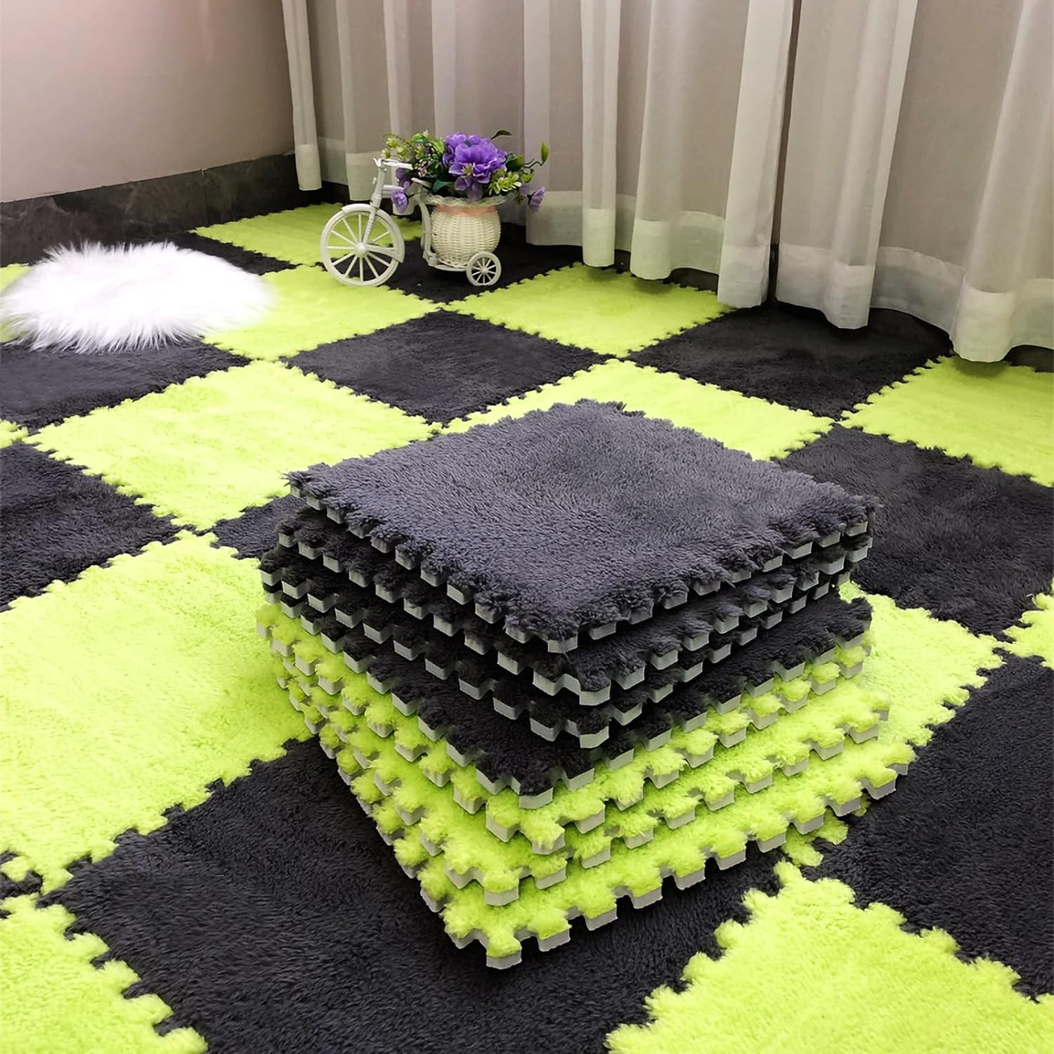 Puzzle Bedroom Floor Mats for Kids Safe Fun Play