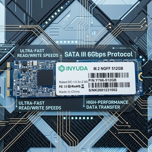 500GB M.2 NVMe SSD 2280 PCIe Gen3x4 tot 2400MB/s interne 3D NAND Flash SSD compatibel met Mini PC & Laptop - Product Image 3
