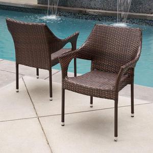 Chaise en rotin durable pour l'extérieur, chaise en rotin en plastique pour le jardin - Product Image 2