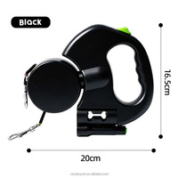Laisse Rétractable pour Animaux de Compagnie, Meilleure Vente en Usine, pour Chiens et Chats, Design Réfléchissant, Matériau ABS Durable, Extension Automatique Réglable