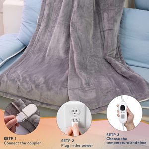 <strong>Super</strong> Cozy <strong>Soft</strong> Heated <strong>Throw</strong> Blanket Electric Heated <strong>Throw</strong> 50" X 60" Sofa Electric Blanket FROM Ainik - Product Image 6
