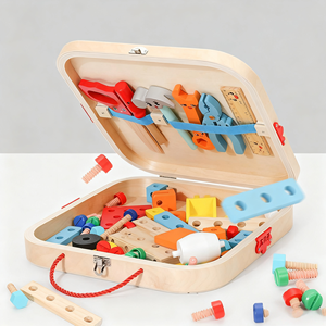 Juego <span class=keywords><strong>de</strong></span> <span class=keywords><strong>Herramientas</strong></span> <span class=keywords><strong>de</strong></span> Madera Educativo para Niños <span class=keywords><strong>de</strong></span> 2 a 7 Años, 52 Piezas, Juguete para Niños y Niñas, Juego <span class=keywords><strong>de</strong></span> Construcción Interactivo para Padres e Hijos - Product Image 5