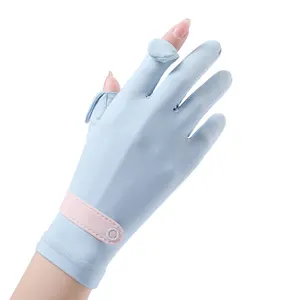 2023新款女式手套夏季防紫外线防晒户外触摸屏透气冰丝驾驶手套