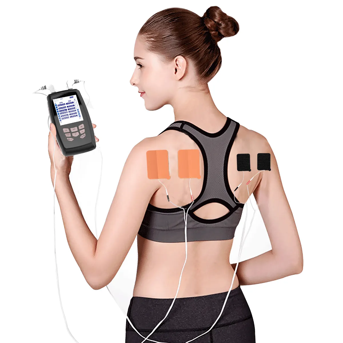Ems Tens Unit Digital Therapy Machine for Pain Relief Therapy Electronic Pulse Massager Muscle Massager