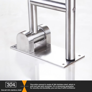 Barre d'appui antidérapante en acier inoxydable <span class=keywords><strong>pour</strong></span> salle de bain, main courante, <span class=keywords><strong>poignée</strong></span> de sécurité <span class=keywords><strong>pour</strong></span> handicapés et personnes âgées, accoudoir, <span class=keywords><strong>pour</strong></span> usage hospitalier - Product Image 3