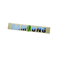 Autocollant de logo en métal