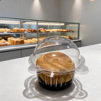 Offres Spéciales : Boîtes Alimentaires Jetables en Plastique pour Boulangerie, Snacks, Biscuits, Muffins, Burgers – Contenants Mignons en Forme de Tête de Chat
