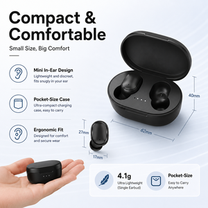 Audífonos Inalámbricos A6S TWS 5.3, Audífonos Deportivos con Cancelación de Ruido ANC, Audífonos Intrauditivos Estéreo, Batería de Larga Duración - Product Image 5