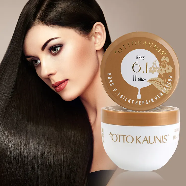 500ml OTTO KAUNIS最高品質の植物油豊富な髪の修理治療野菜プロテインヘアマスク