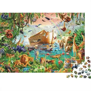 Papan Puzzle Spot Market 500 buah Jigsaw Puzzles Promosi Anak Dewasa kertas Jigsaw Puzzles