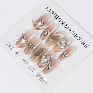 Puntas de <span class=keywords><strong>uñas</strong></span> de Gel suave Yelix, <span class=keywords><strong>Uñas</strong></span> postizas personalizadas privadas, <span class=keywords><strong>uñas</strong></span> acrílicas largas personalizadas, múltiples estilos, accesorios a presión, Stiletto - Product Image 2