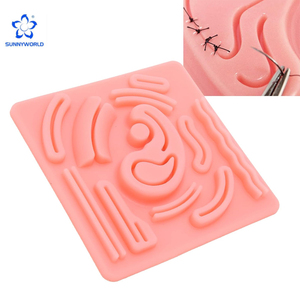 Équipement médical à domicile : Coussin de suture pour étudiants en médecine - Coussin d'entraînement manuel réutilisable en silicone durable à 3 couches pour usage hospitalier - Product Image 1