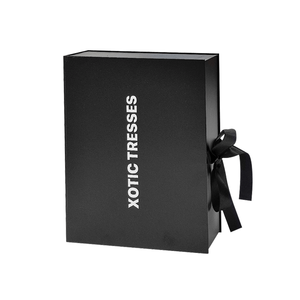 Custom Magnetic Creative Gift Wig <b>Boxes</b> with Embossing and Sponge Lining Recyclable Rigid Cardboard Folding Closure Packaging - Product Image 4