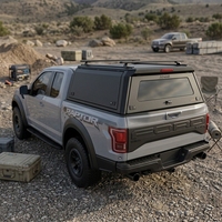 Kap Truk Aluminium Tebal untuk Ford F150 2015 2020 6.5FT dengan Jendela Samping Kaca Geser Besar