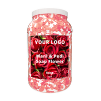 Savon Solide Jetable Fleur de Marque Privée à Dissolution Rapide Saveur de Rose Feuilles de Savon en Papier Portable/Pétales de Bain pour Spa de Beauté 1kg
