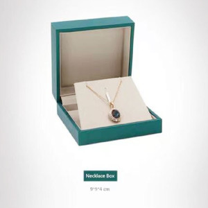 Cajas de joyería de cuero PU personalizadas al por mayor con logotipo, económicas, para anillos, pendientes, collares y cadenas, disponibles en stock, cajas de embalaje. - Product Image 2