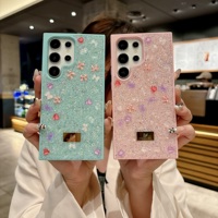 Nouvelle coque de téléphone Flower Diamond Bow pour Samsung S25 Accessoires mobiles ultra antichoc