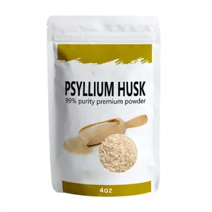 Psyllium 껍질 분말 쉬운 혼합식이 섬유 정화 소화 시스템 케토 베이킹을위한 미세하게 분쇄 된 분말 무향 4oz