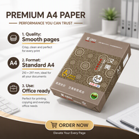 Papel de Copia Ecológico de Alta Calidad A4 75gsm Blanco Brillante para Oficina, Negocios y Material Escolar de Uso Diario