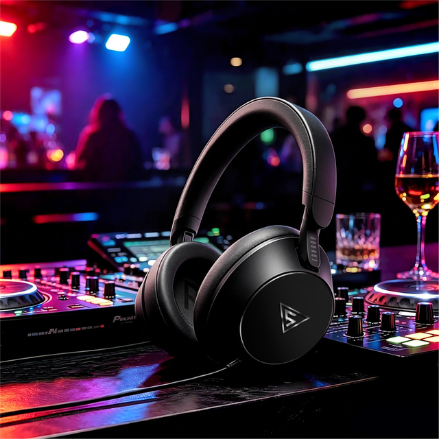 DOQAUS Handy 1 Wired Recording Headset with 50mm Driver Deep Bass for Music and Gaming
