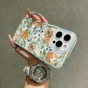 Custodia per cellulare Ins Style con fiori retrò per <span class=keywords><strong>iPhone</strong></span> 17 Air 16 15 <span class=keywords><strong>Pro</strong></span> <span class=keywords><strong>Max</strong></span>, 2 in 1, stampa <span class=keywords><strong>verde</strong></span>, antiurto, morbida, a copertura totale - Product Image 5