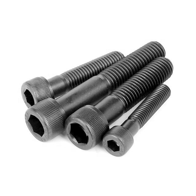 Vite Tappo Testa Brugola M10x1.25x25 Vite M10-1,25x25 Testa A Brugola - Grado 12.9, Finitura Ossidata Nera, Per Applicazioni Ad Alta Resistenza Bullone Grado 12.9 Nero Ossido