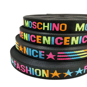 Cintas Reflectantes de Poliéster Ecológicas con Logotipo Personalizado, Colores Negros de Alta Visibilidad, para Textiles del Hogar y Bolsas - Product Image 2
