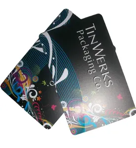 High Quality UV varnish embossed pvc business card with competitive price