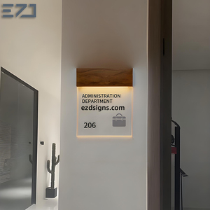 Ezd Tùy Chỉnh Acrylic Xây Dựng Văn Phòng Tường Gắn Tên Biển Tấm Văn Phòng Cử<span class=keywords><strong>a</strong></span> Đị<span class=keywords><strong>a</strong></span> Chỉ Phòng Số Dấu Hiệu - Product Image 2