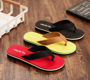 2025 moda yeni adam Flip flop konfor özel toptan saf renk Flip flop açık terlik - Product Image 1