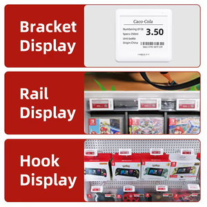 Etiquetas de precios digitales inalámbricas de etiqueta electrónica ABS de 4,2 pulgadas para tienda minorista y supermercado, pantalla <span class=keywords><strong>Elink</strong></span> para supermercado - Product Image 6