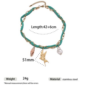 Collier pendentif en acier inoxydable pour femme <span class=keywords><strong>N249</strong></span> - Product Image 5