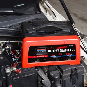 <span class=keywords><strong>Cargador</strong></span> de batería Manual de 12V y 15A, con arranque de motor de 100A, batería de ácido de plomo con interruptor para establecer corriente de carga, indicador de medidor amp - Product Image 4
