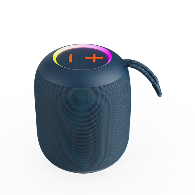 Portable Wireless for Speaker with RGB Lights Stereo Sound Memory Card Support & Outdoor Use Battery Powered
