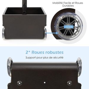 Cuadrada de Metal con 2 Ruedas Universales para Sombrillas con Soporte de Paradol Jardinero Rellenable en - Product Image 2